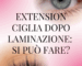Extension dopo laminazione